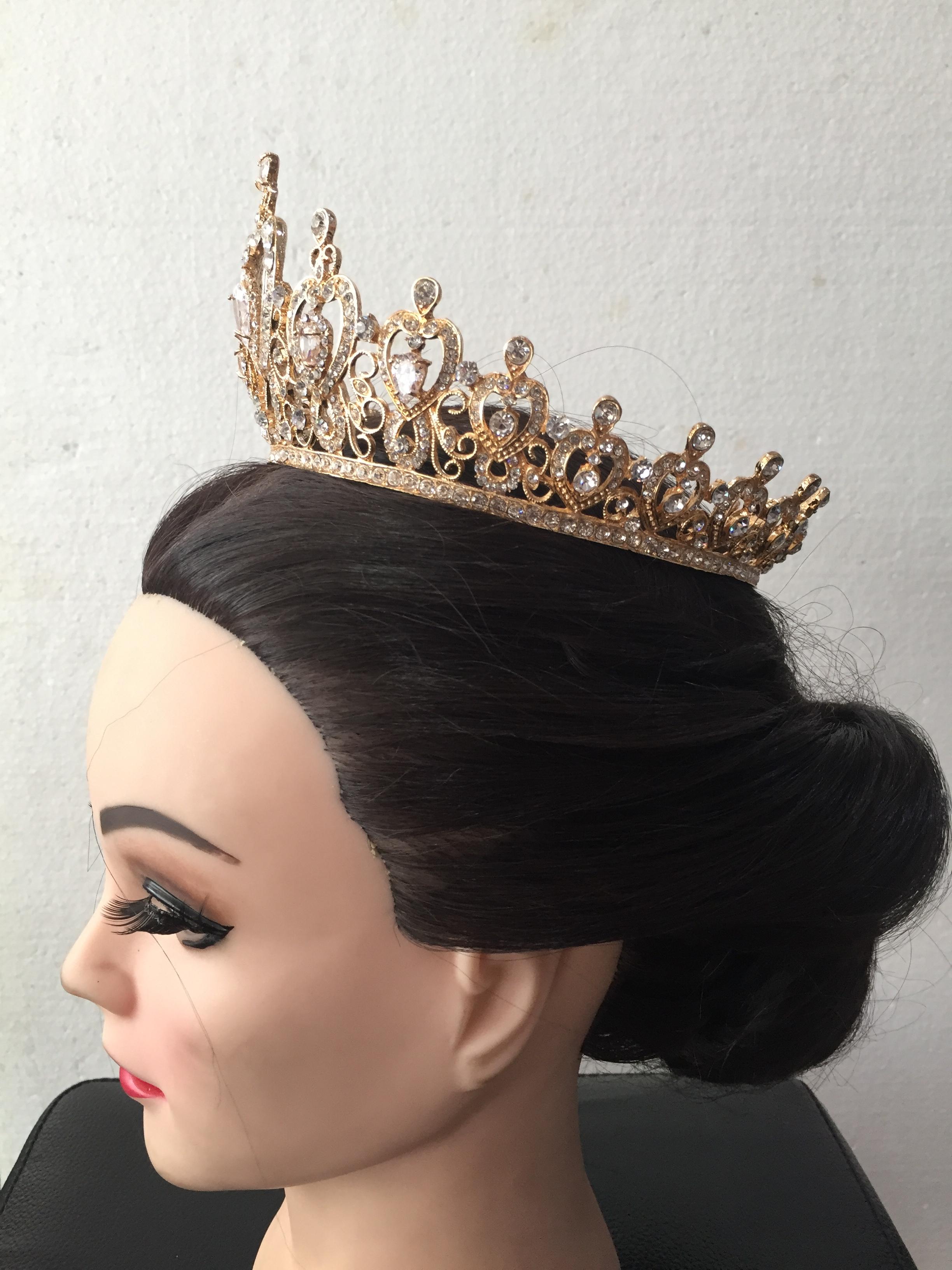 (พร้อมส่ง) มงกุฎ 038 สีทอง