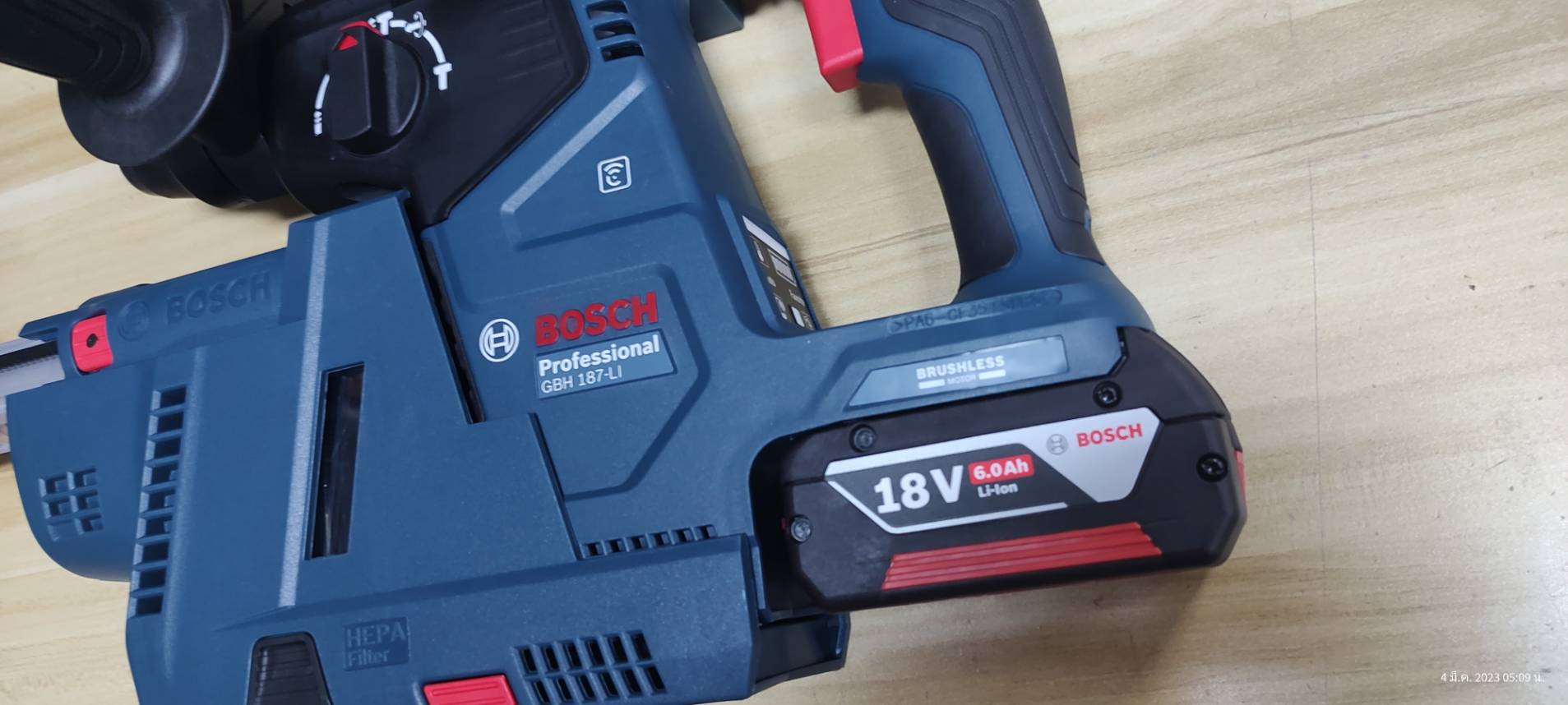 สว่านโรตารี่ไร้สาย GBH187-LI BOSCH