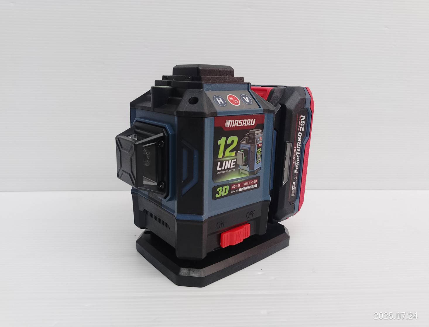 MASARU SMLG-320 เครื่องวัดระดับเลเซอร์แบบแสงสีเขียว 12 เส้น 20V