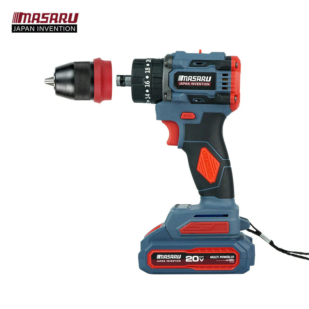 สว่านกระแทก2in1 SCDI-105-B2 MASARU ถอดเปลี่ยนหัวได้