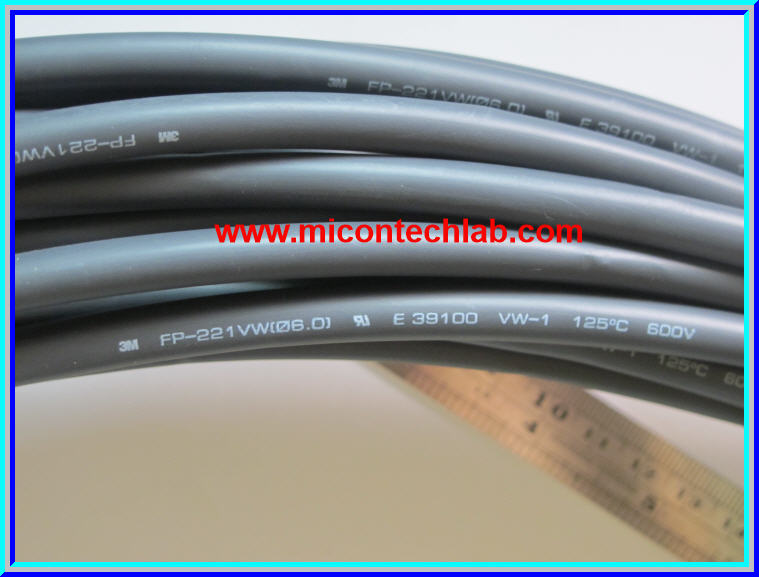 1x ท่อหด ยี่ห้อ 3M ขนาด 6.0 มม. ยาว 1 เมตร สีดำ