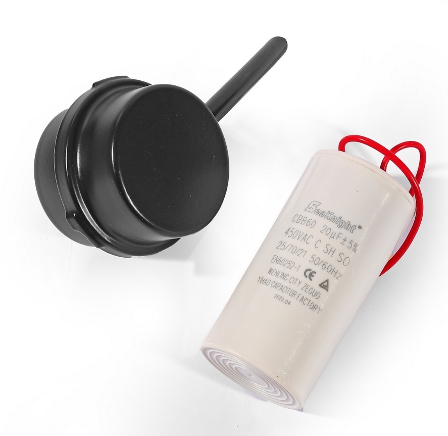 มอเตอร์ปั๊มลมออยฟรี 550W / 220V พร้อมคอนพร้อมขา