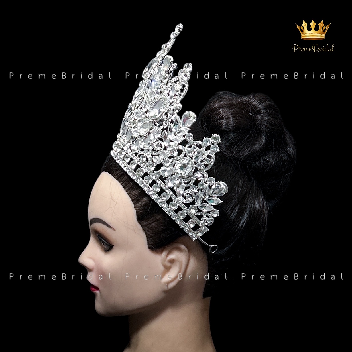 (พร้อมส่ง) เทียร่า 431 มงกุฎนางงามแบบครึ่งหัว งานสวย ปราณีต QCเพชรทุกเม็ด สินค้าพร้อมส่งจากไทย