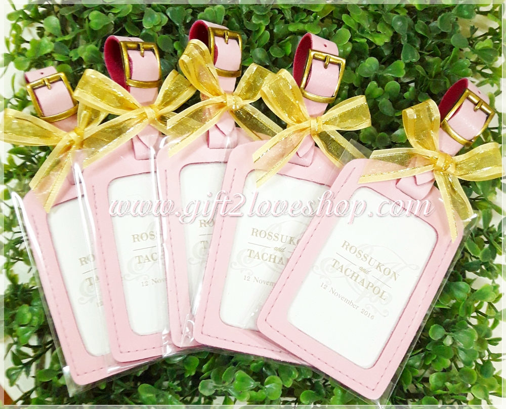 Tag หนังห้อยกระเป๋า พร้อมโบว์