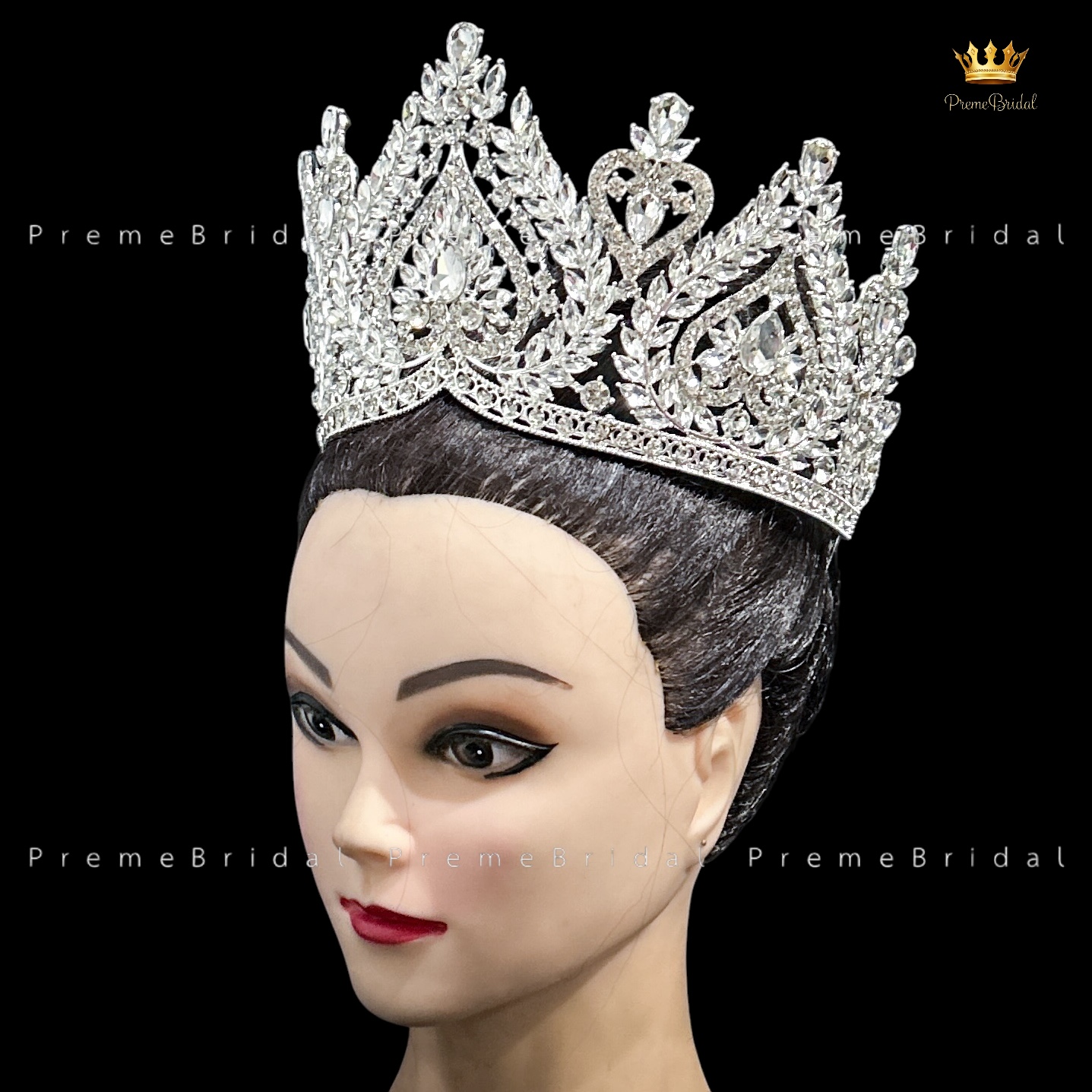 (พร้อมส่ง) เทียร่า 446 มงกุฎครึ่งหัว ไซส์นางงาม ขนาดใหญ่ สวย ปราณีต QCเพชรทุกเม็ด สินค้าพร้อมส่งจากไทย