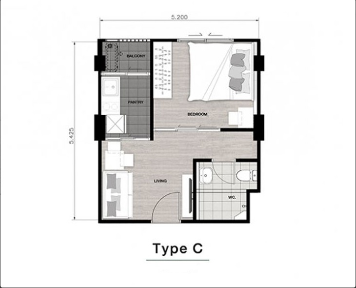 H974 ขายถูกกว่าโครงการ หรือให้เช่า คอนโด นิช ไอดี เสรีไทย – วงแหวน 29.86 ตร.ม. ชั้น6 ซอยเสรีไทย 81/2 เข้าซอยเพียง 40 เมตร โครงการใหม่พึ่งสร้างเสร็จ