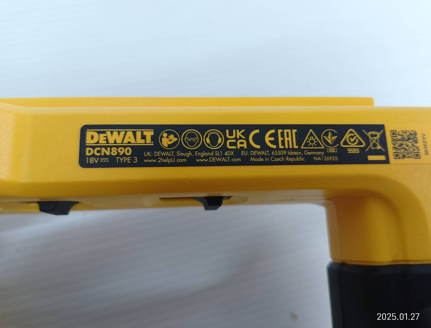 เครื่องยิงปืนลมไร้สาย20V DCN890N-XJ DEWALT
