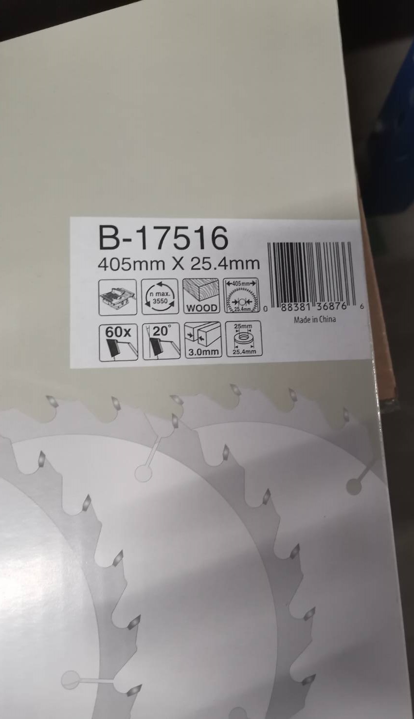 ใบเลื่อยวงเดือน 16"x60T MAKITA #B-17516