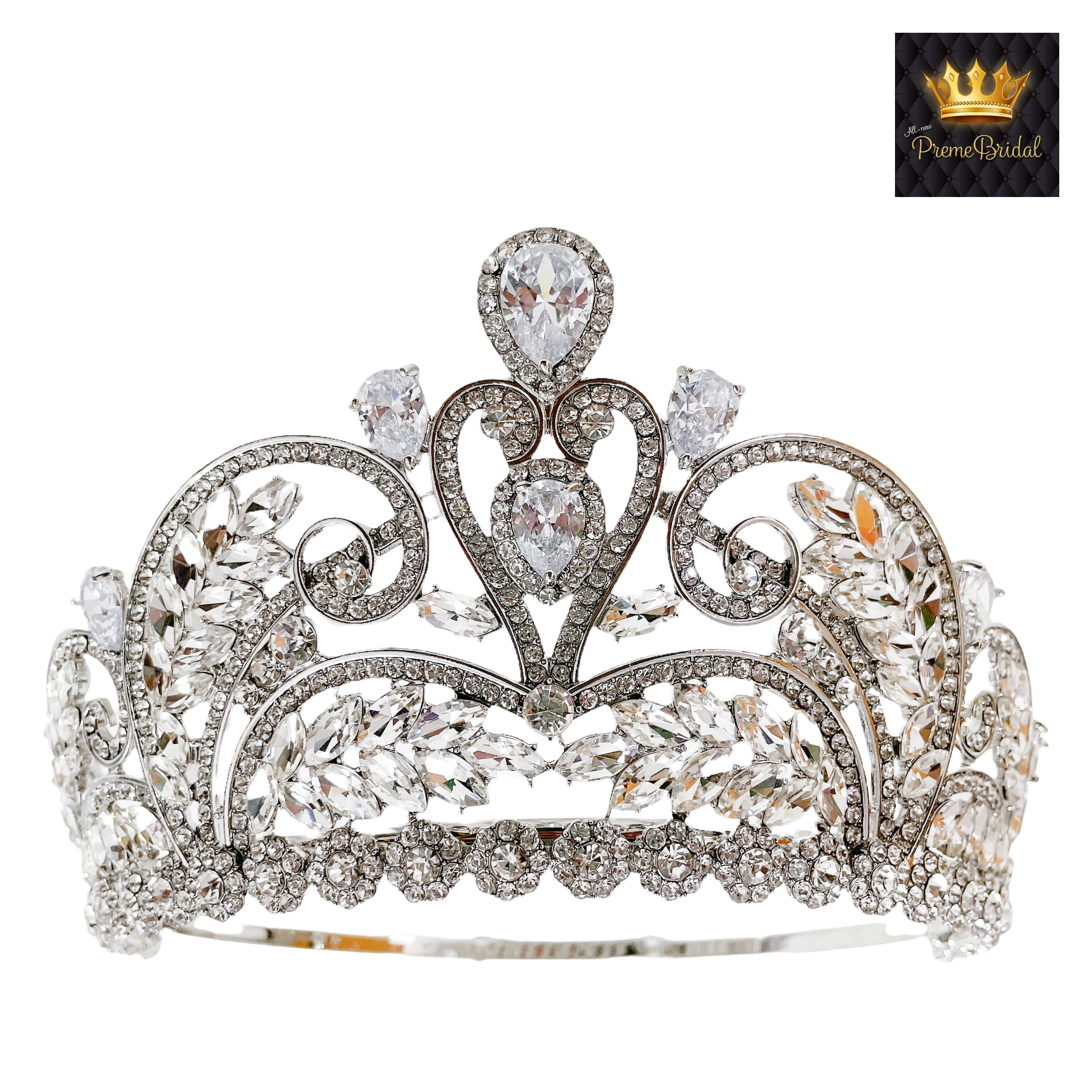 (พร้อมส่ง) มงกุฏ 087 สีเงิน มงกุฎนางงาม มงกุฎเพชร มงกุฎประกวด สินค้าพร้อมส่ง ไม่ต้องรอนาน งานพรีเมี่ยม