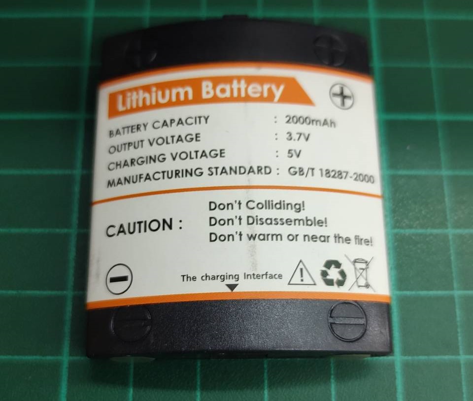 แบตเตอรี่2000MAh สำหรับเลเซอร์5เส้น SP28250-62