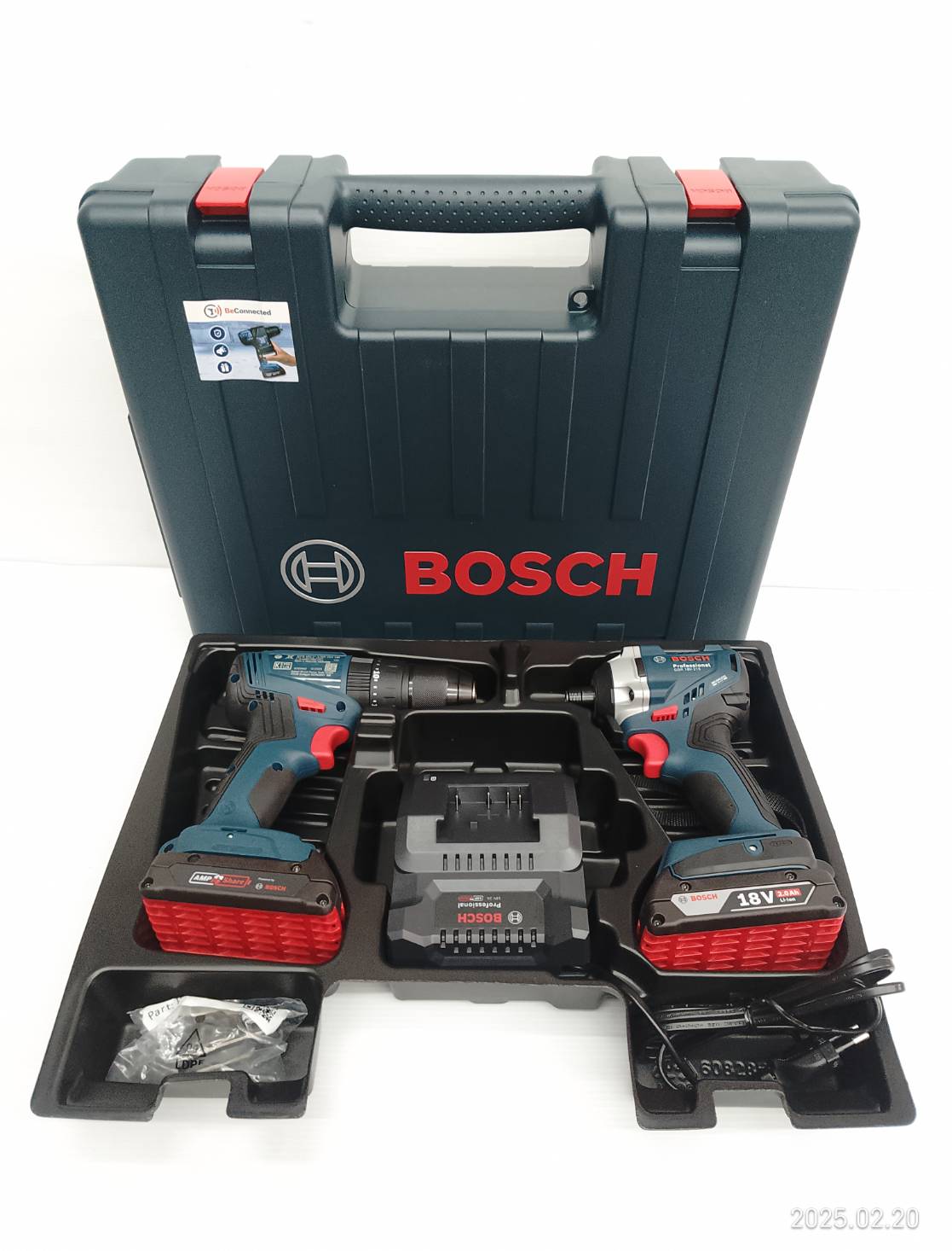 คอมโบ้สว่าน+ไขควง GSB185-LI+GDR18V-215 BOSCH