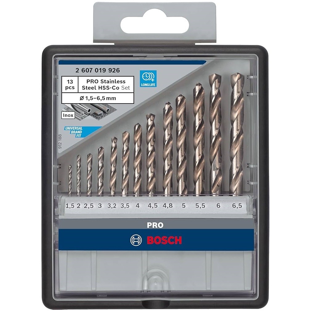 ชุดดอกHSS-Co 13ตัวชุด BOSCH 2607019926