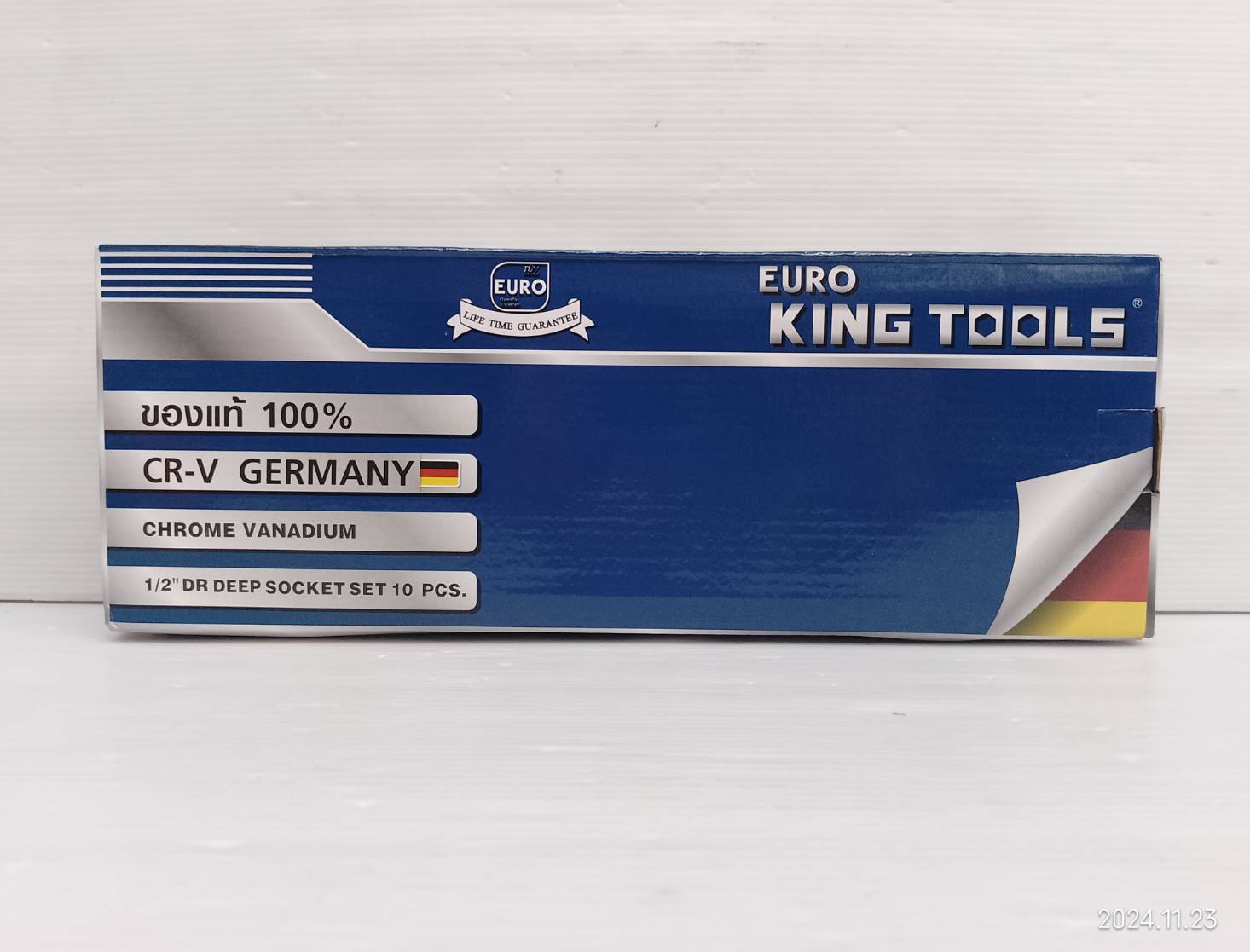 EURO KING TOOLS ลูกบล๊อกยาว1/2 10ชิ้น 10-24mm. รุ่น EURAF3211