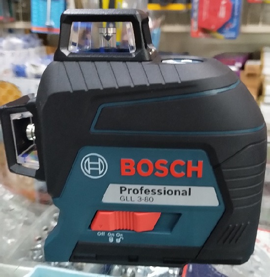 เลเซอร์ระดับ12เส้น แสงแดง GLL3-80 KIT BOSCH พร้อมขาตั้ง