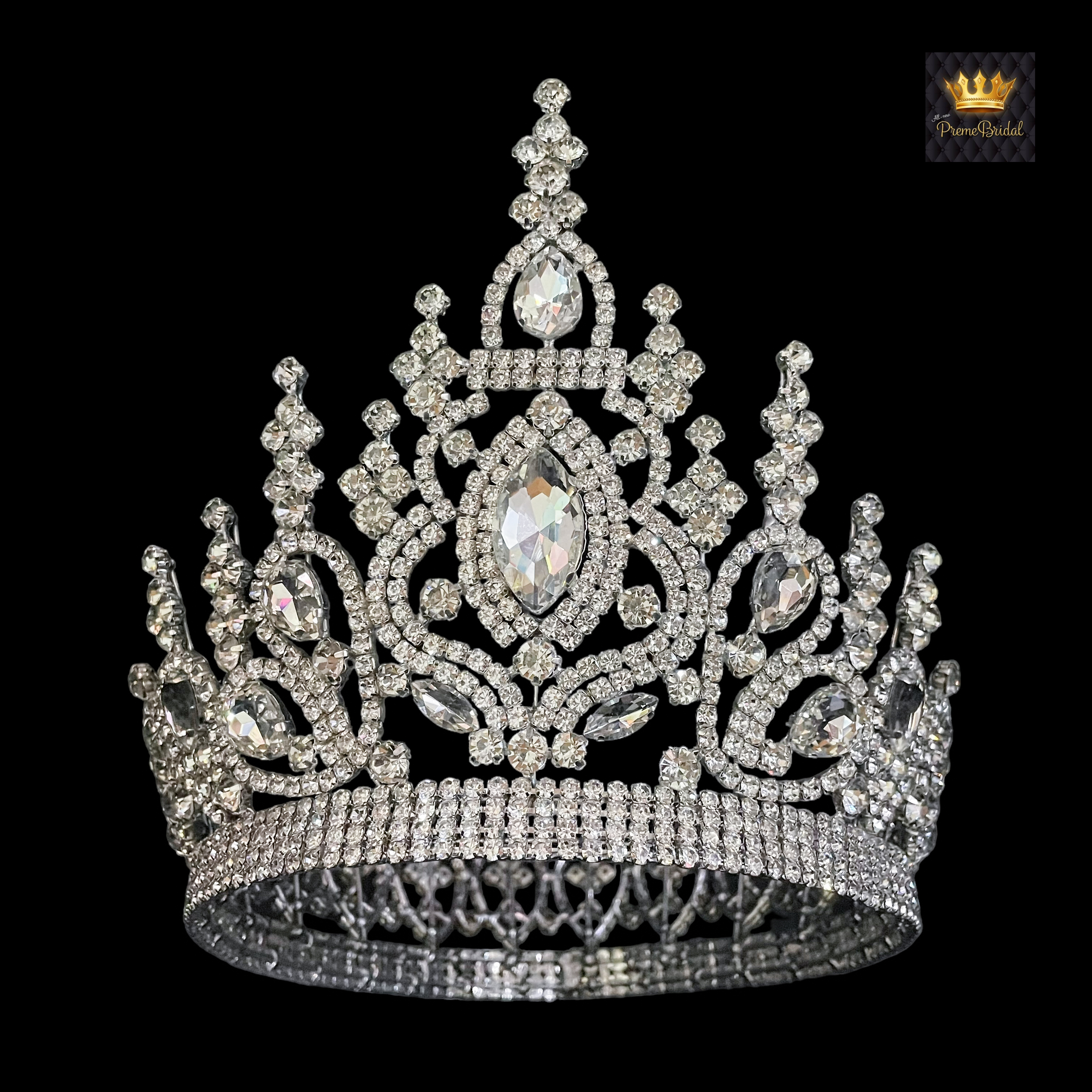 (พร้อมส่งจากไทย) มงกุฏ 108 สีขาว มงกุฎนางงาม มงกุฎเพชร มงกุฎประกวด สินค้าพร้อมส่ง ไม่ต้องรอนาน งานพรีเมี่ยม