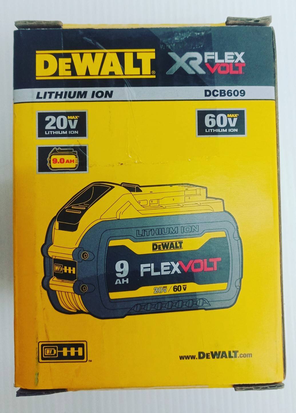 แบตเตอรี่60V/9.0Ah DCB609 DEWALT