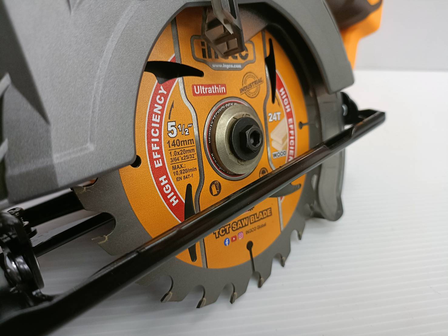 INGCO เลื่อยวงเดือนไร้สาย 20V 5 นิ้ว มอเตอร์ไร้แปรงถ่าน รุ่น CSLI14021
