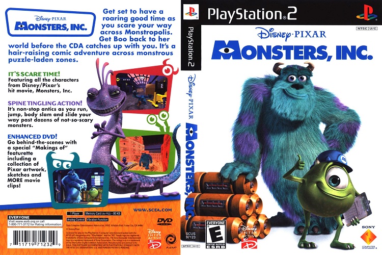 MONSTERS, INC. [US : DVD5 1 Disc]