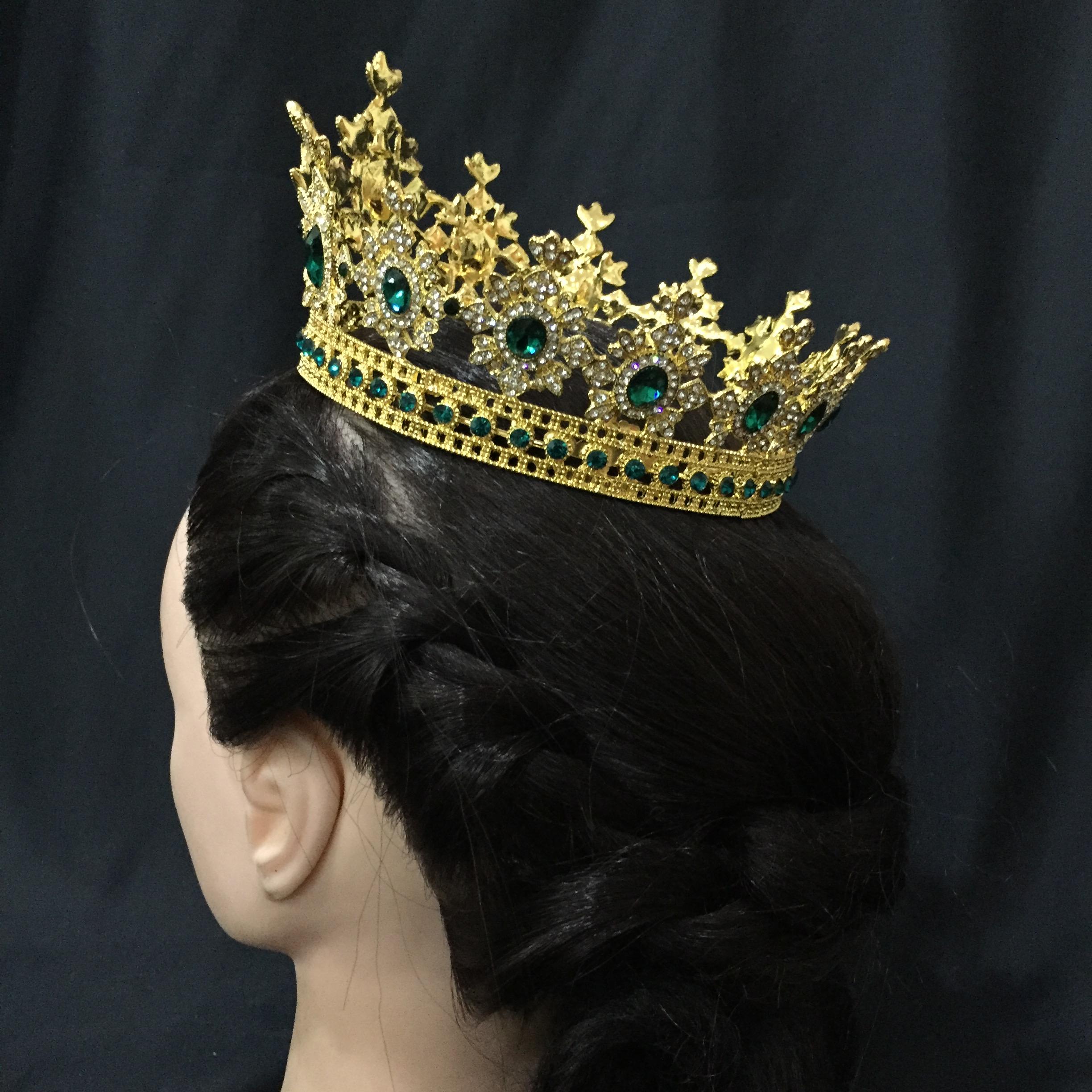 (พร้อมส่ง) มงกุฏ 050 เขียว