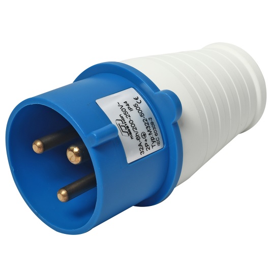 เพาเวอร์ปลั๊ก-ผู้ 32A 2P+E 220V MARATHON IP44