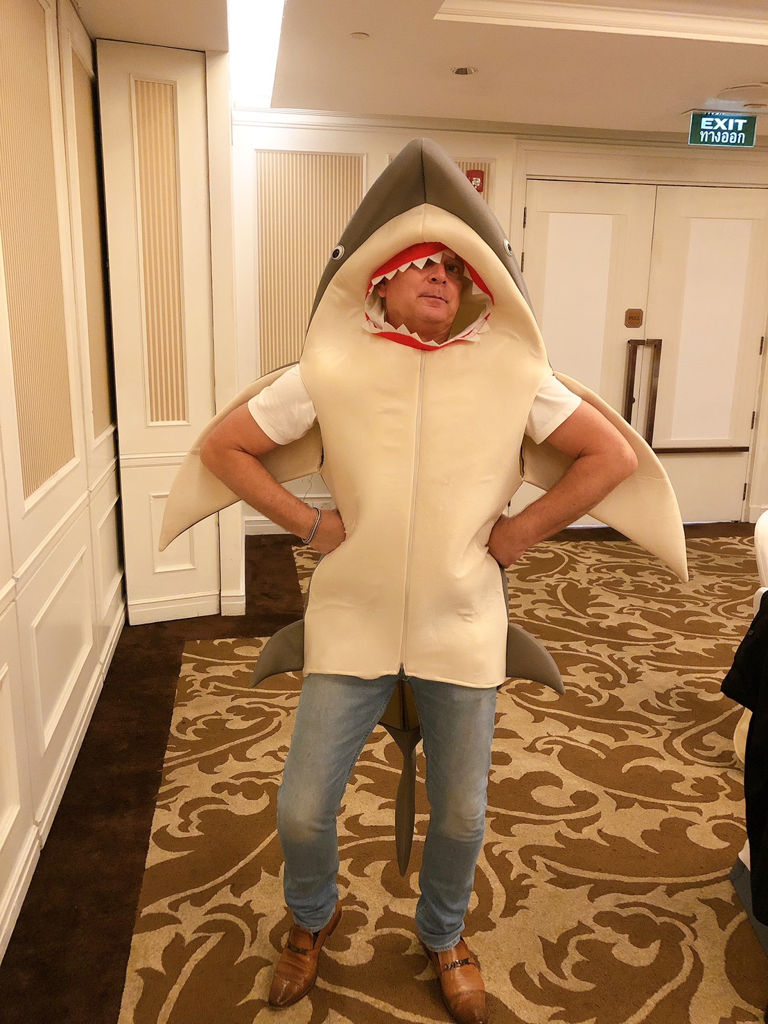 ชุดปลาฉลาม สีเทา