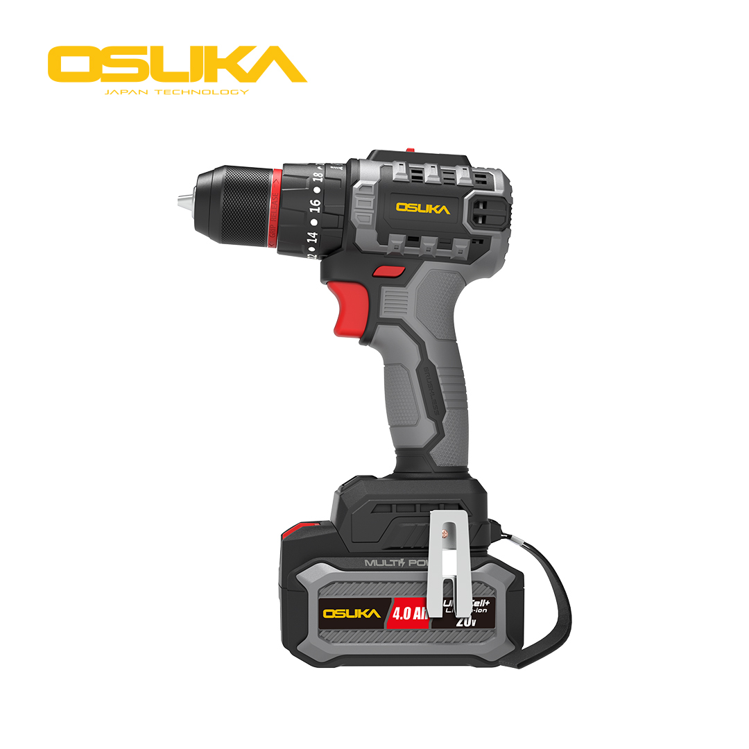 ชุดคู่หู สว่าน+เครื่องจียร ไร้สายไร้แปรงถ่าน 20v OCK151-M2 OSUKA