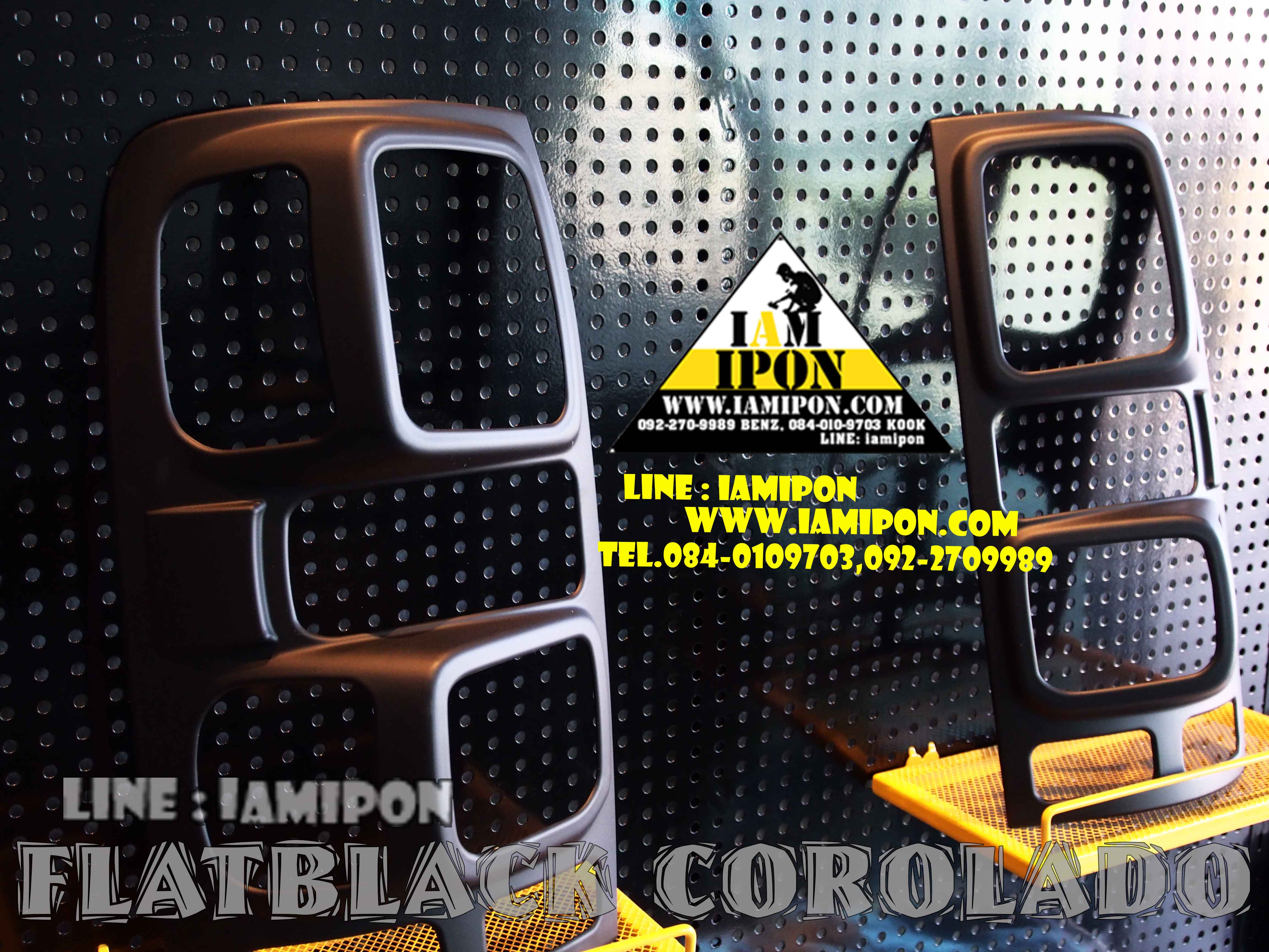 TRAIL LAMP COVER CHEVROLET ALL NEW COLORADO 2012-2017 FLATBLACK ครอบไฟท้ายดำด้านเชฟโรเลตออนิวโคโลราโด 2012 -2017