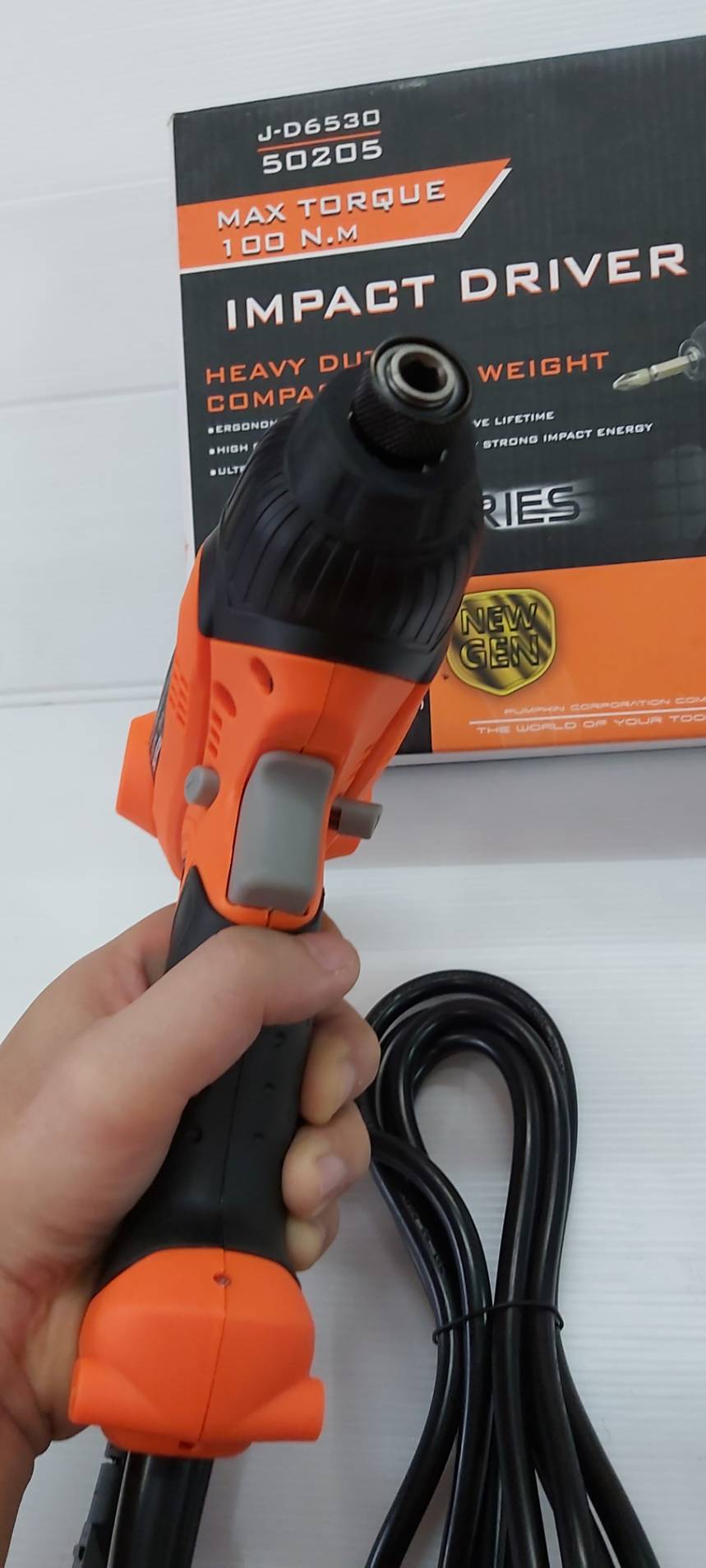 สว่านไขควงกระแทกไฟฟ้า 6 มม. รุ่น J-D6530 PUMPKIN #50205