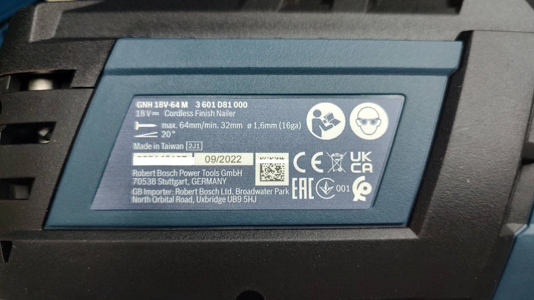 ปืนยิงตะปูไร้สาย18V GNH18V-64M BOSCH SOLO