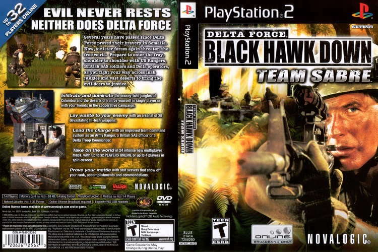 DELTA FORCE BLACK HAWK DOWN TEAM SABRE [US : DVD5 1 Disc]