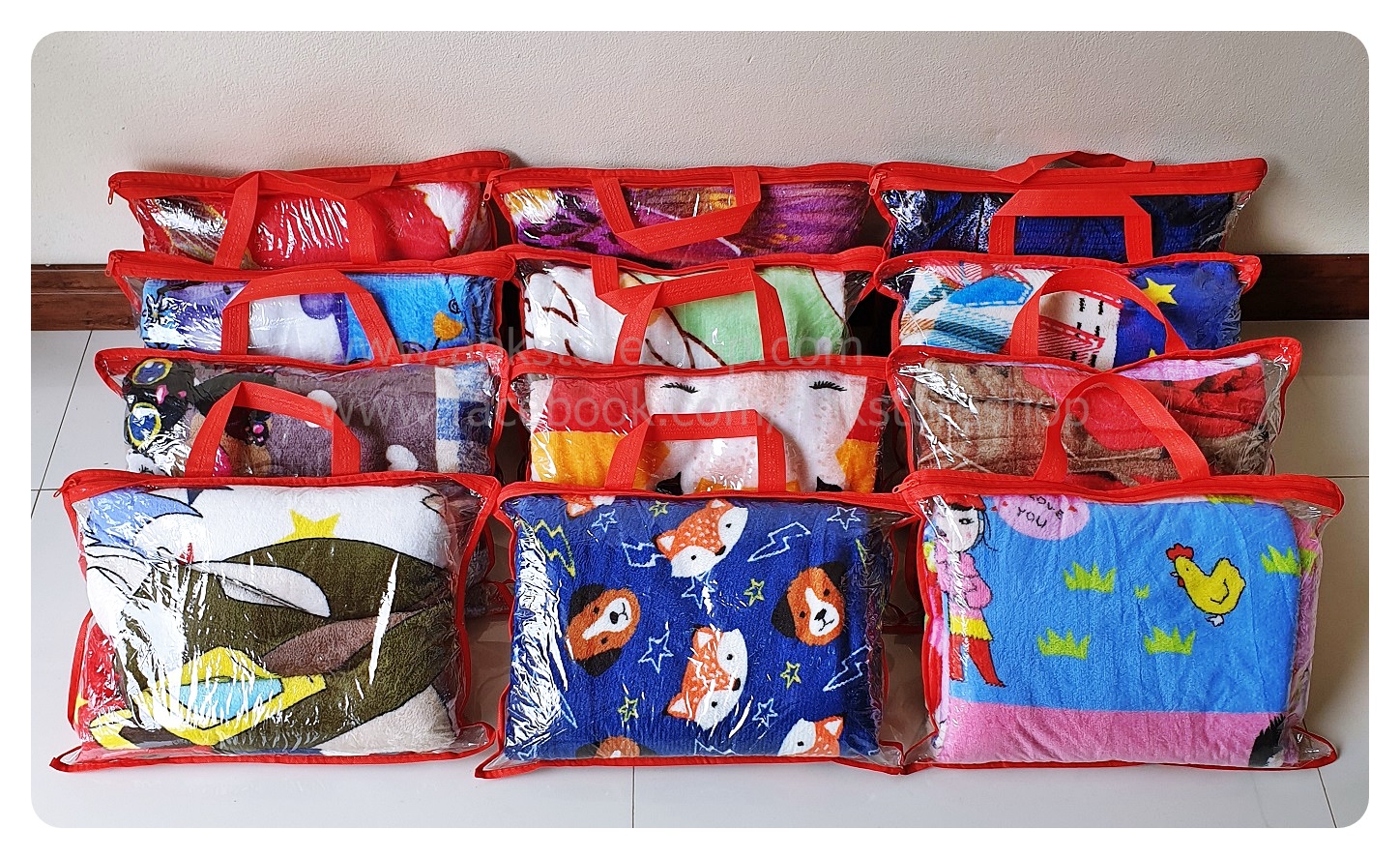 ขายส่ง ผ้าห่มนาโน แบบบาง #APK57-ลายการ์ตูน ส่ง 57 บาท