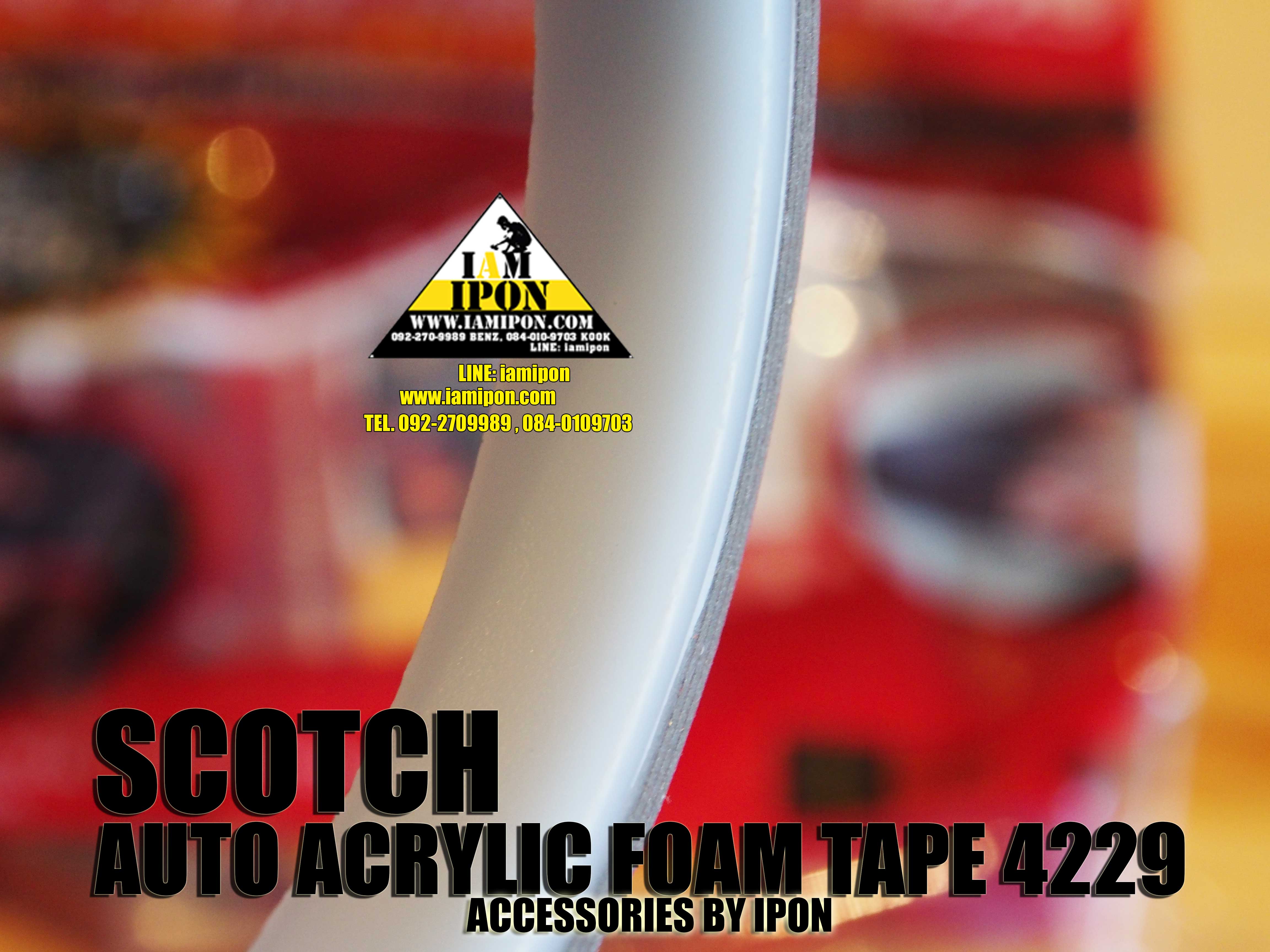 SCOTCH AUTO ACRYLIC FOAM TAPE 4229 3M สก๊อตซ์ ออโต้ อะคริลิค โฟมเทป 4229 3M