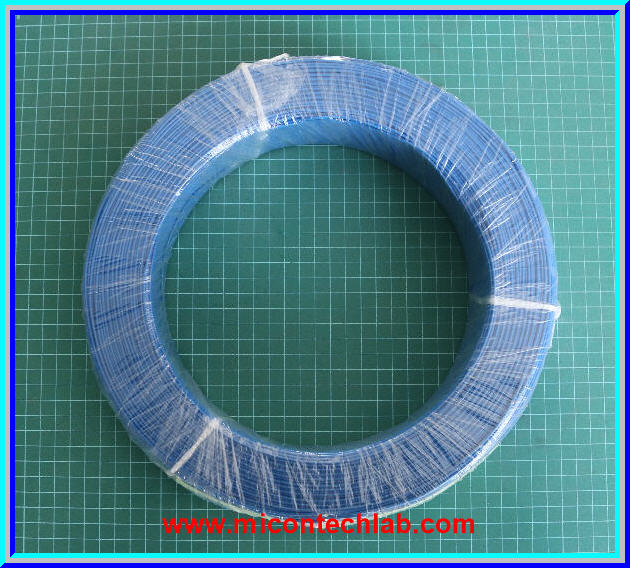 1x สายไฟ UL1007 เบอร์ 20 AWG สีน้ำเงิน ยาว 1 เมตร