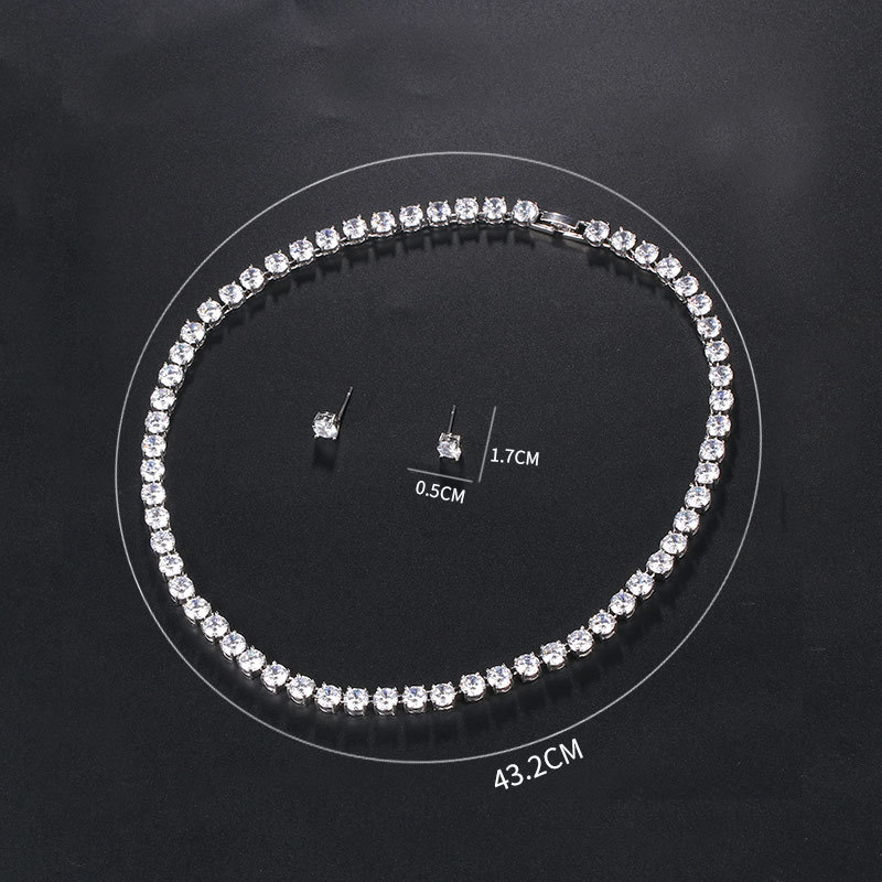 CZ018 เครื่องประดับเพชร CZ เกรดพรีเมี่ยม