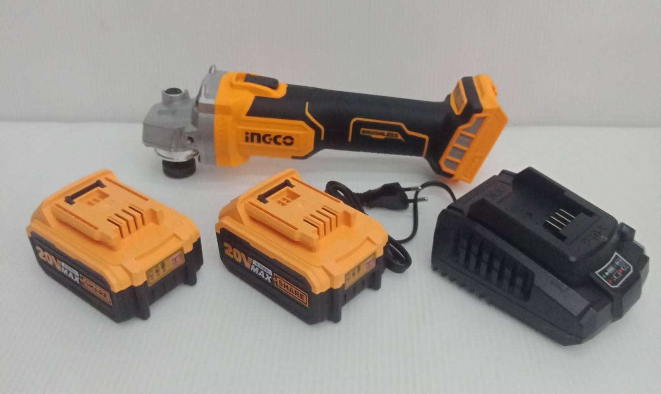 เครื่องเจียรไร้สาย 20V CAGLI2010082 INGCO ครบชุดพร้อมแบต+แท่นชาร์จ