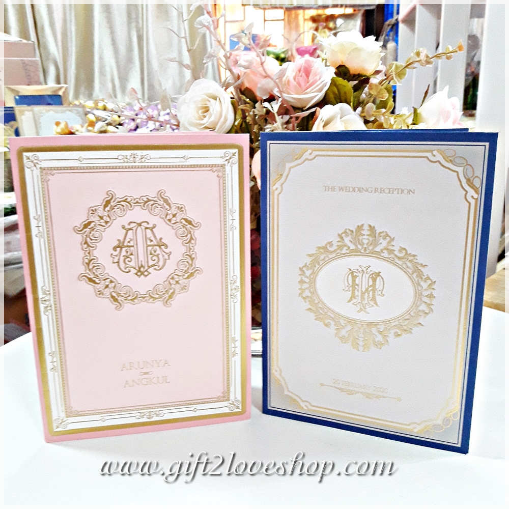 การ์ดแต่งงานลายหลุยส์ (หรู)