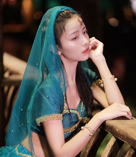 ชุดเจ้าหญิงเปอร์เซีย สีเขียว