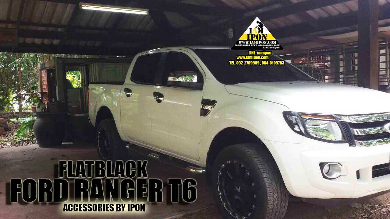 PLATE DOOR HANDLE FORD RANGER T6-MC FLATBLACK เบ้ารองมือเปิดดำด้านฟอร์ดเรนเจอร์ T6-MC