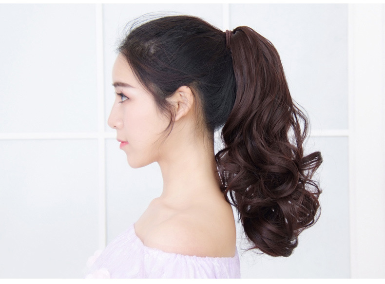 (พร้อมส่ง) 152 วิกผมหางม้า Ponytail ยาว 35 cm (แบบหนีบ)