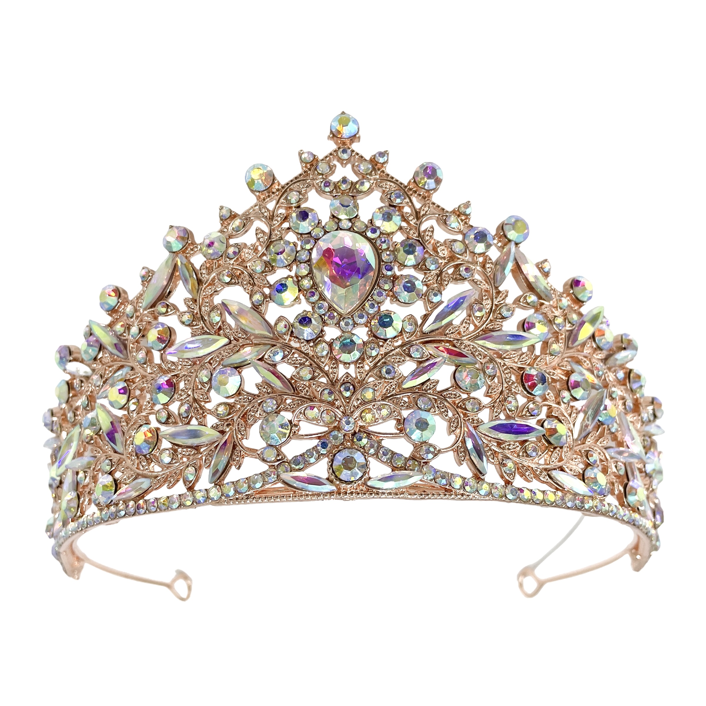 (พร้อมส่ง) เทียร่า 354 สีโรสโกลด์ งานสวย ปราณีต QCเพชรทุกเม็ด สินค้าพร้อมส่งจากไทย