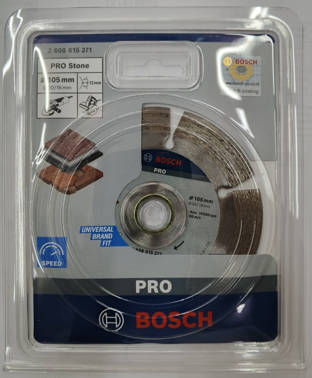 ใบตัดเพชร 4 นิ้ว Pro Stone BOSCH 2608615271