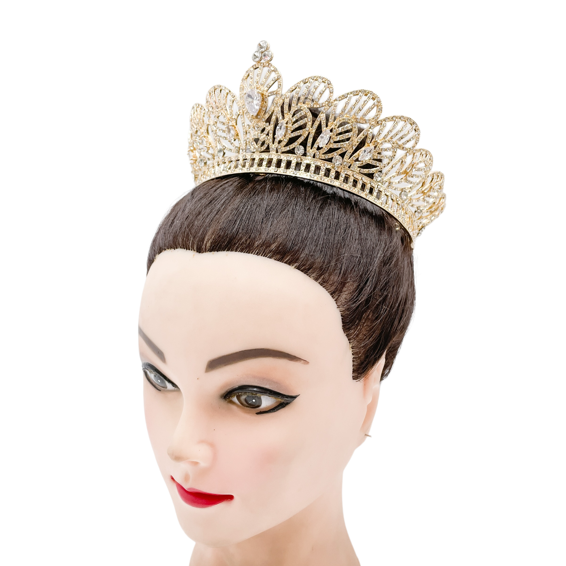 (พร้อมส่งจากไทย) มงกุฏ 099 สีทอง มงกุฎนางงาม มงกุฎเพชร มงกุฎประกวด สินค้าพร้อมส่ง ไม่ต้องรอนาน งานพรีเมี่ยม