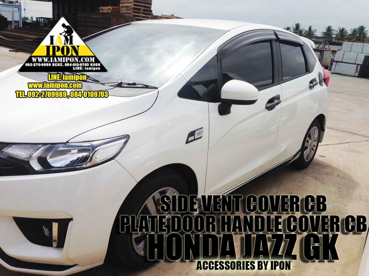 SIDE VENT CARBON JAZZ GK 2014 ครอบแก้มคาร์บอนแจ๊สจีเค 2014