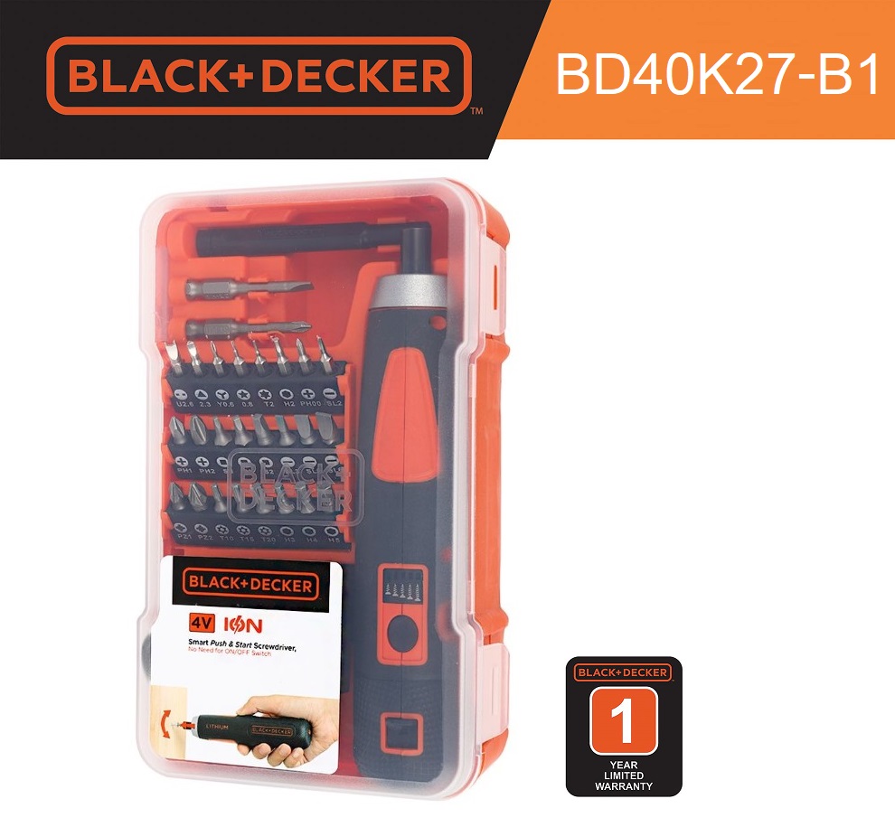 ไขควงไร้สาย4V BD40K27-B1 BLACK&DECKER