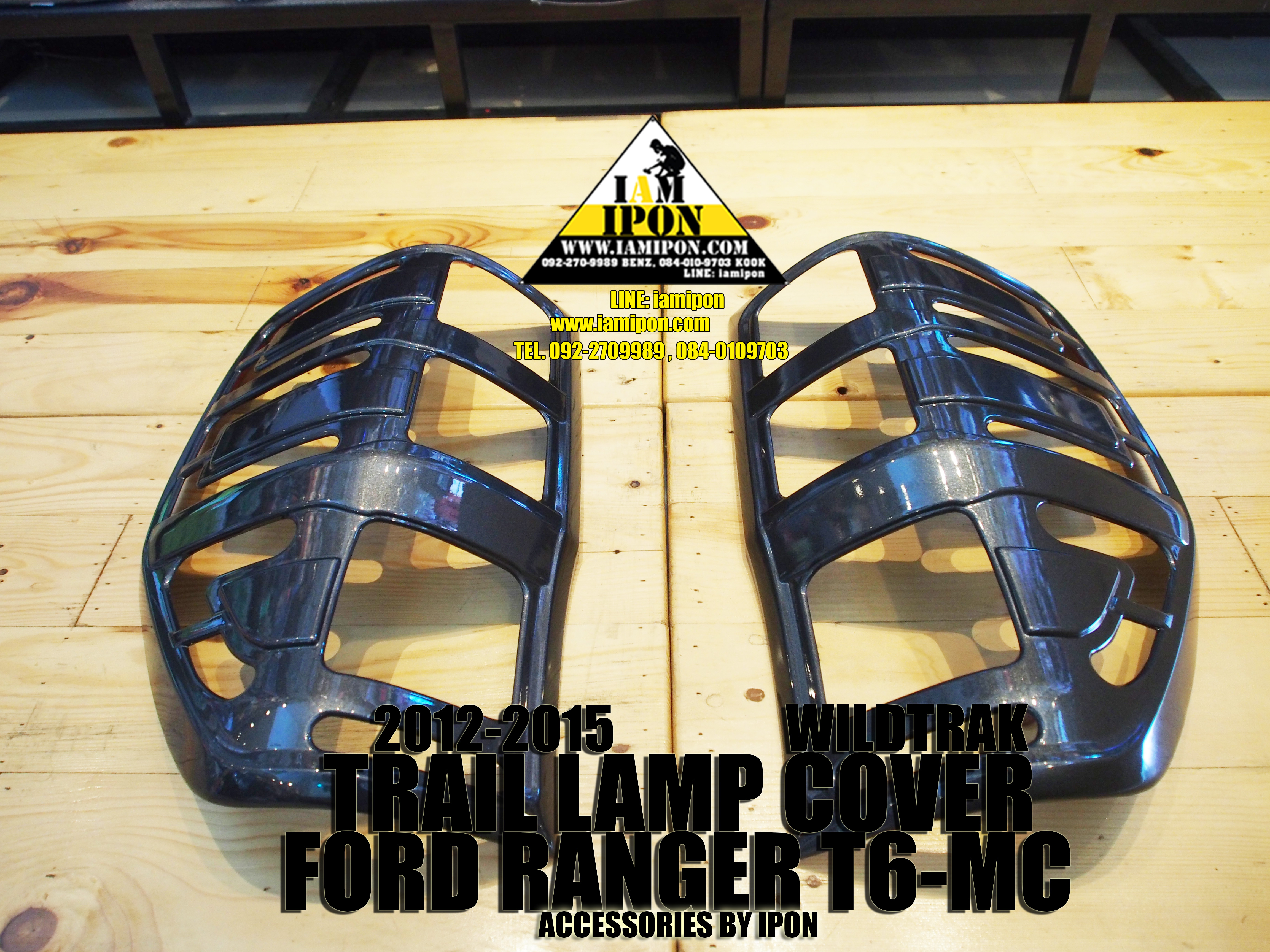 TAIL LAMP COVER FORD RANGER T6 WILDTRAK ครอบไฟท้ายสีไวล์ดแทรคฟอร์ดเรนเจอร์ T6