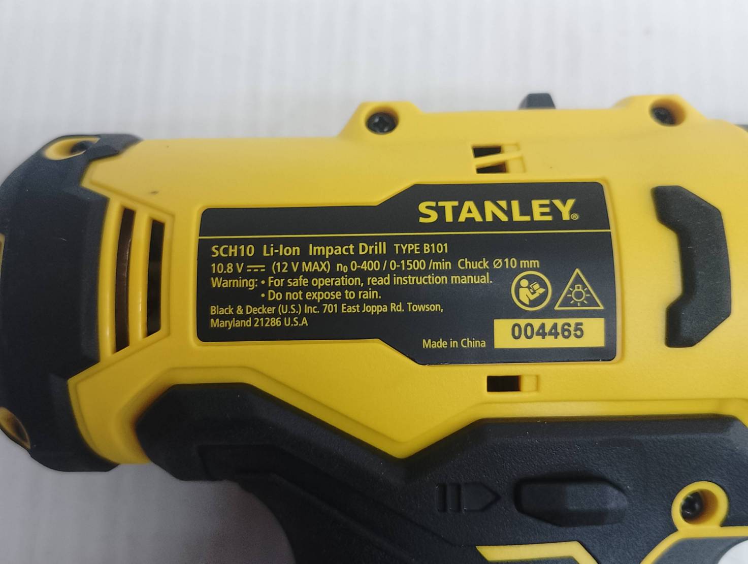 STANLEY รุ่น SCH10D2K-B1 สว่านกระแทกไร้สาย 12V Max พร้อมแบตเตอรี่ 2.0AHx2
