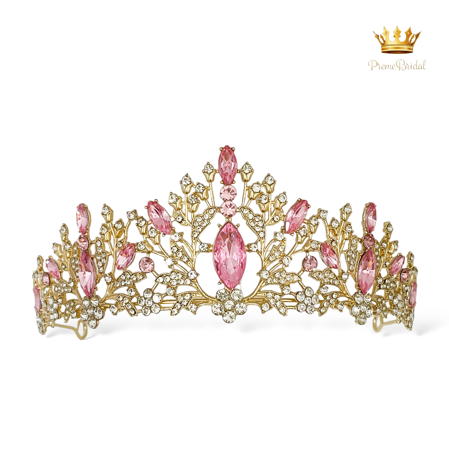 (พร้อมส่ง) เทียร่า 236 สีชมพู มงกุฎนางงาม มงกุฎเจ้าหญิง งานสวย ปราณีต QCเพชรทุกเม็ด สินค้าพร้อมส่งจากไทย