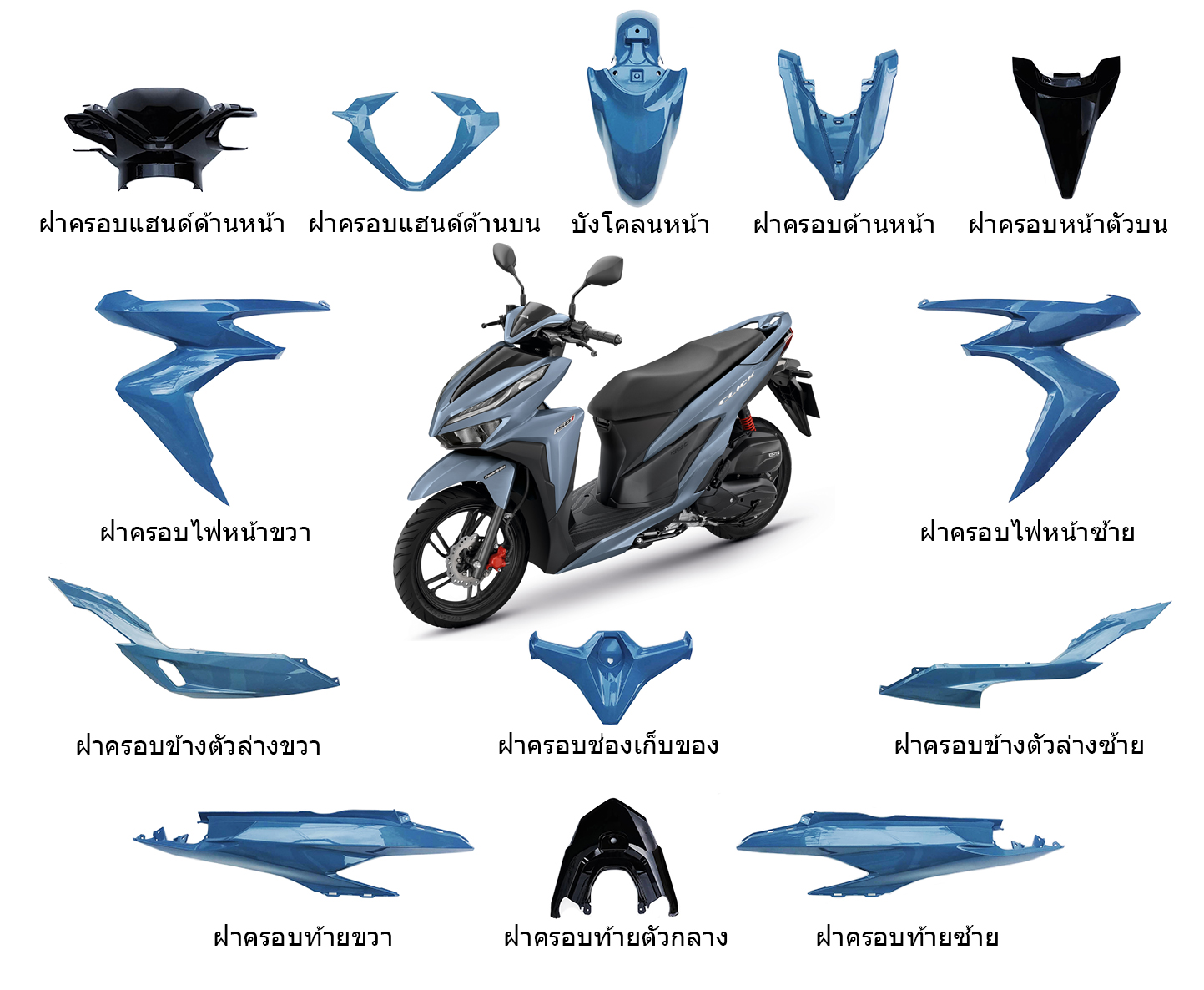 ภาพชุดสี Click150i (2018)