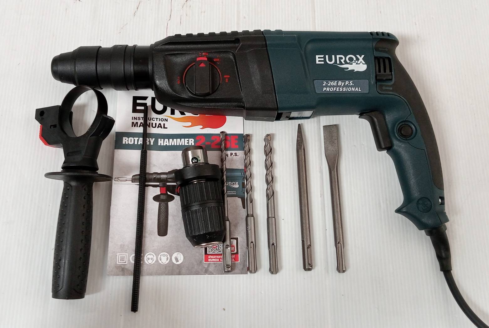 สว่านโรตารี่3ระบบ 2-26E EUROX ถอดหัวได้