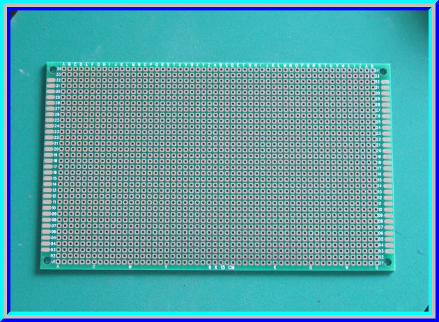 1x พีซีบีไข่ปลา 9x15 ซม. แบบ 2 หน้า FR4 (Prototype PCB)